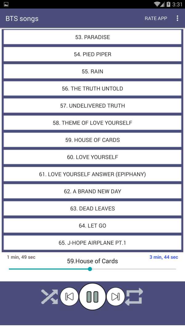 100 BTS Songs Offline (Kpop Songs) screenshot 6