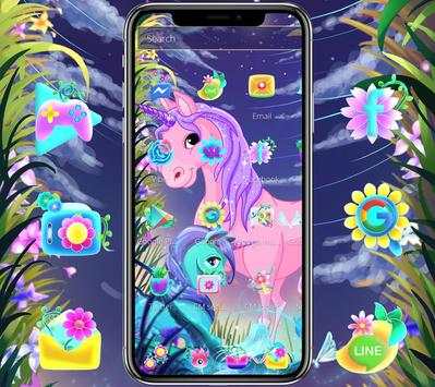 Unicorn dream wallpaper lock screen theme screenshot 4