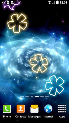 Glowing Flowers Live Wallpaper screenshot 6