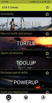 Cheats for GTA 5 (PC/Xbox/PS) screenshot 1