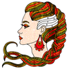 Beauty Glitter Color by Number-Girls Coloring Book icon