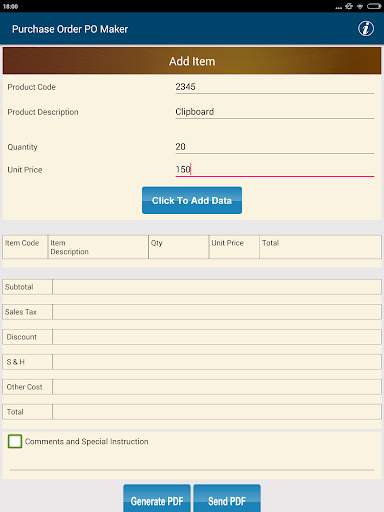 Invoice & Purchase Order Maker screenshot 12