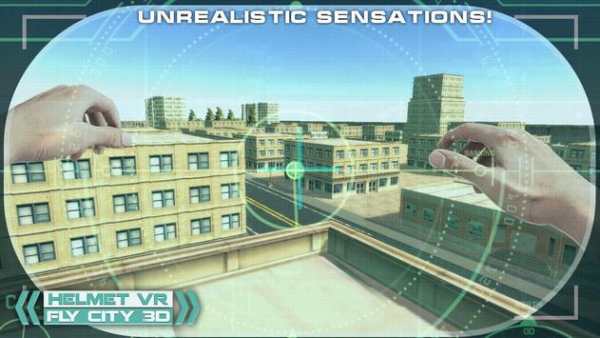 Helmet VR Fly City 3D screenshot 2