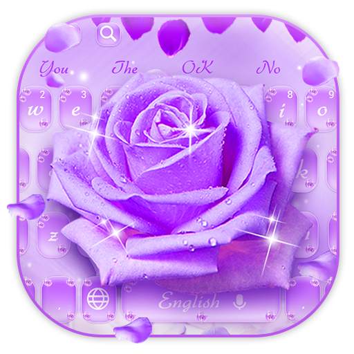 Purple Rose Keyboard 10001002