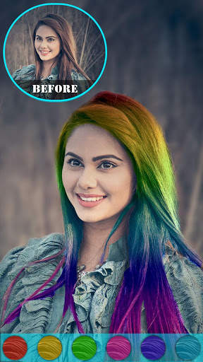 Cabina di cambia colore dei capelli screenshot 1