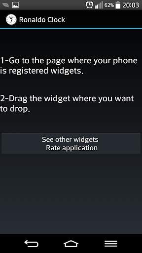 Cristiano Ronaldo Widget Clock screenshot 1