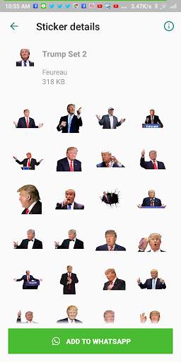 Donald Trump WAStickerApps Sticker for WhatsApp screenshot 6