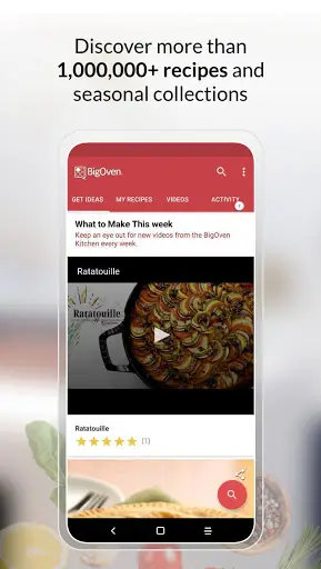 BigOven: 1 Million  Recipes and Meal Planner स्क्रीनशॉट 1