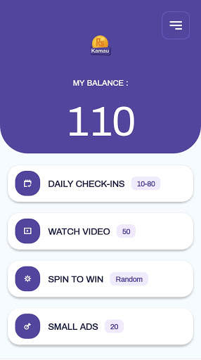 Kamau - Earn money online स्क्रीनशॉट 1