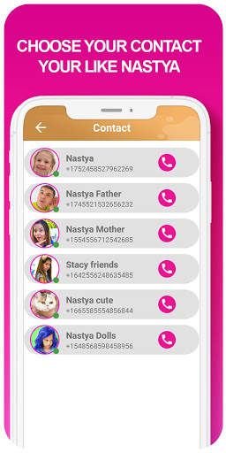 fake call and live chat Nastya -prank screenshot 6