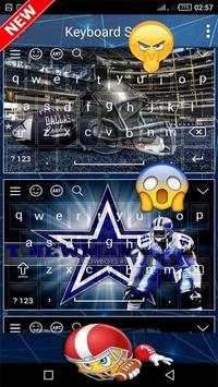 Dallas Cowboys" keyboard Theme screenshot 3