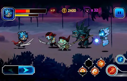 Ninja kämpfen screenshot 1