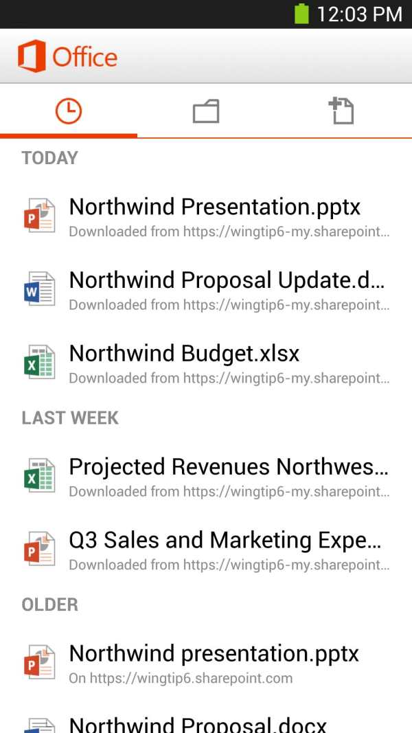 Microsoft Office Mobile screenshot 5