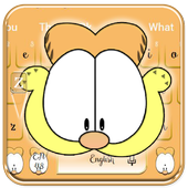 Lazy Orange Cat Keyboard Theme icon