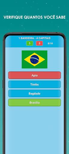 Países e capitais e bandeiras do mundo - geografia screenshot 4