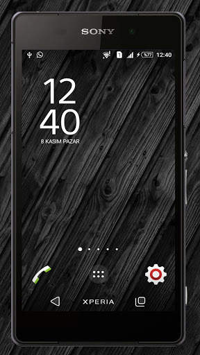 Xperica Theme Black Edition screenshot 1