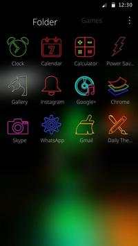Neon HD Wallpapers icon pack screenshot 2