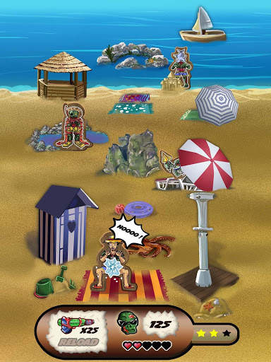 Zombies di pantai screenshot 13