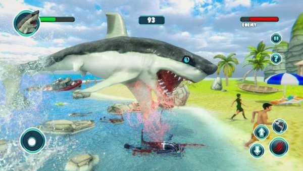 Shark Attack Game Simulator:Big Shark Games screenshot 8