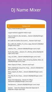 DJ Song Mixer:DJ Name Mixer With Music Player screenshot 3