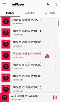 mPlayer : MP3 Music Player screenshot 1