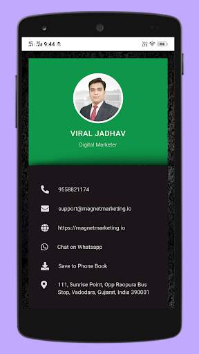 Digital Business Card Maker App by Make My vCard screenshot 11