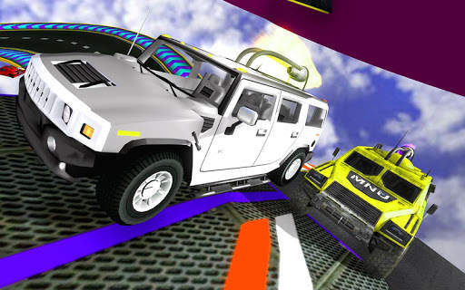 Rocket Car Racing Battle in Plane screenshot 4