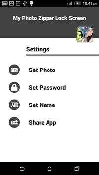 My Photo Zipper Lock Screen screenshot 2