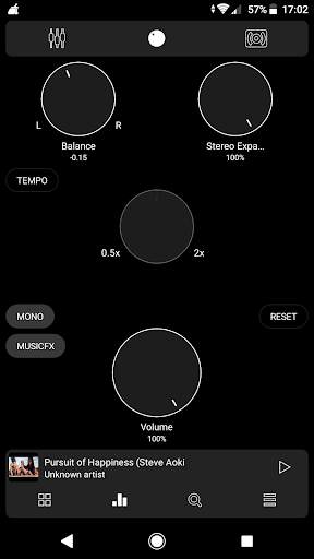 Poweramp v3 skin minimalist da screenshot 6
