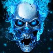Blue Flaming Skull Live Wallpaper 2019 2.2.0.2510