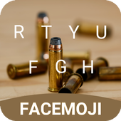 ikon Bullet Fire Emoji Keyboard Theme for Facebook