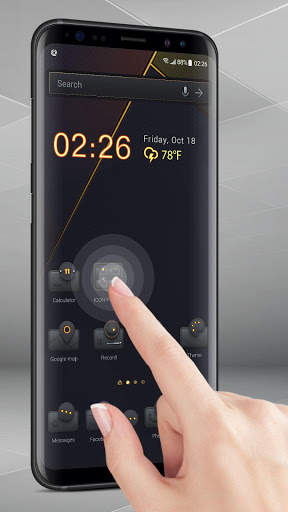Golden&black launcher theme &wallpaper screenshot 4