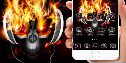 Hot musical skull theme screenshot 4