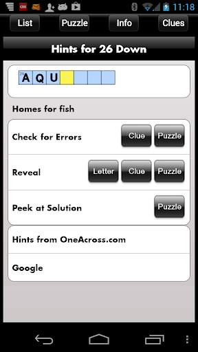 Crossword Light screenshot 3