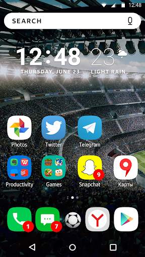 Football theme for Yandex Launcher screenshot 2