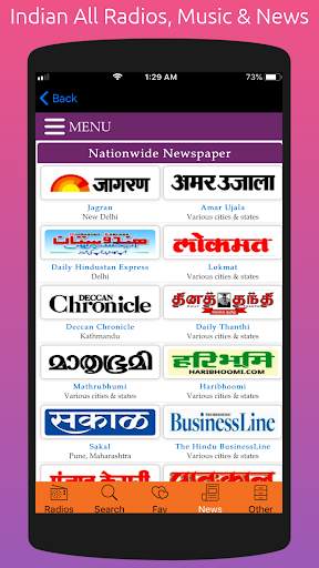 Indian All Radios, Music & All Indian Newspapers screenshot 4