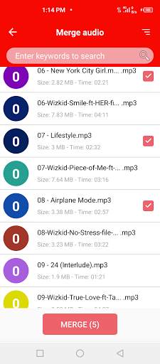Mp3 cutter, merge audio screenshot 5