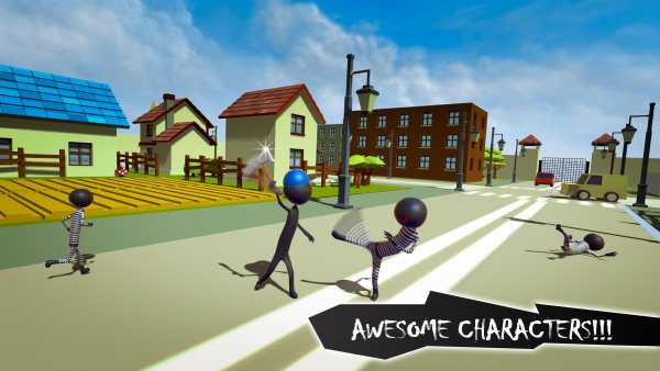 Stickman Crime City Escape स्क्रीनशॉट 1