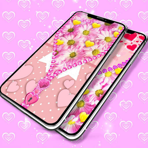 Pink lock screen screenshot 5