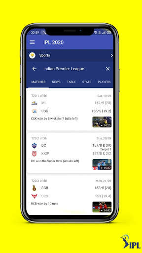 IPL 2020 - Live Score, Matches, News etc screenshot 3