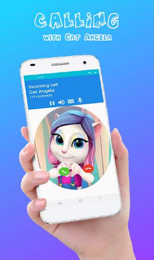 Angela's Talking Chat 📱 Fake Video Call screenshot 1