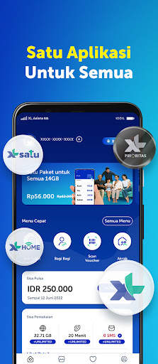 myXL - XL, PRIORITAS & HOME screenshot 1