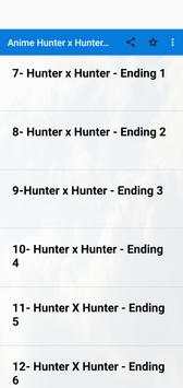 Anime Music Hunter x Hunter Songs Opening: Offline screenshot 2