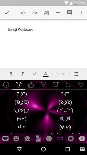 Neon Light Emoji Gif Keyboard Wallpaper screenshot 3