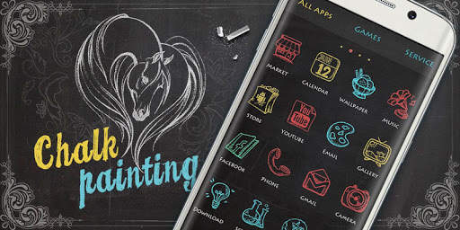 Chalk Painting Go Launcher Theme screenshot 5