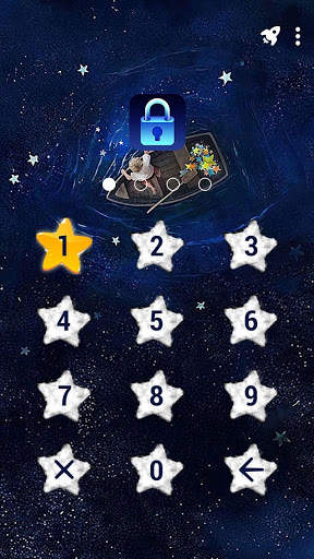 Starry Night - App Lock Master Theme 2 تصوير الشاشة