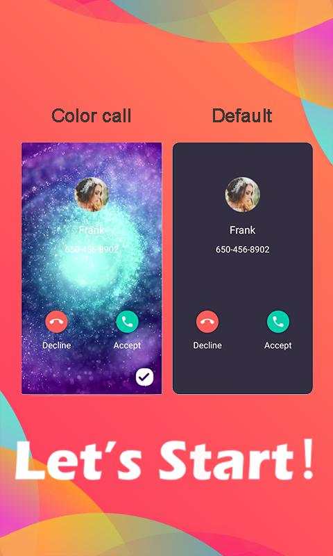 Call Color - call screen & caller flash screenshot 1