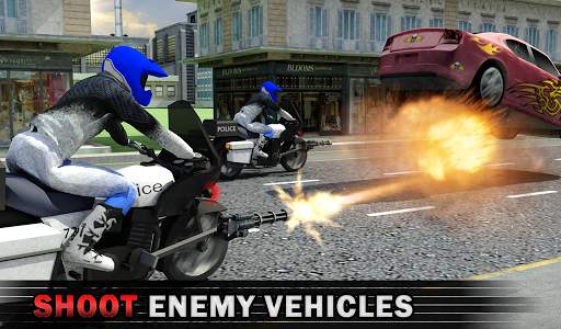 Police Bike Crime Patrol Squad: Gangster Car Chase screenshot 6