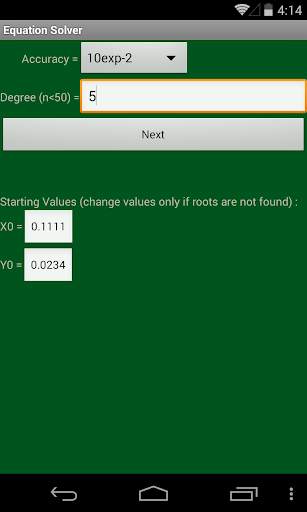Equation Solver screenshot 2
