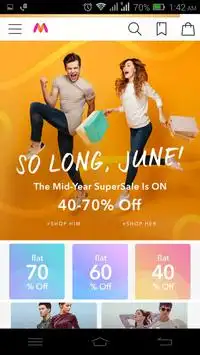 AJIO Myntra NNNOW Shopclues apps (245kb) 3 تصوير الشاشة